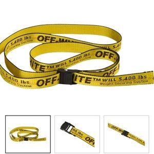 Off white skinny industrial belt